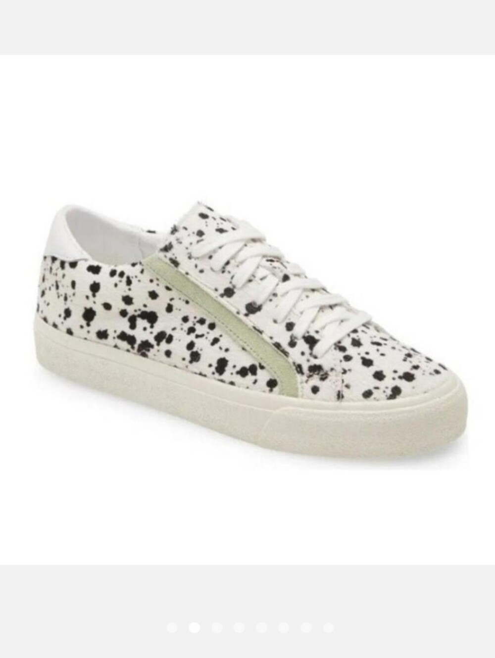 Madewell Dalmatian-Print Low Top Sneakers in White and Black